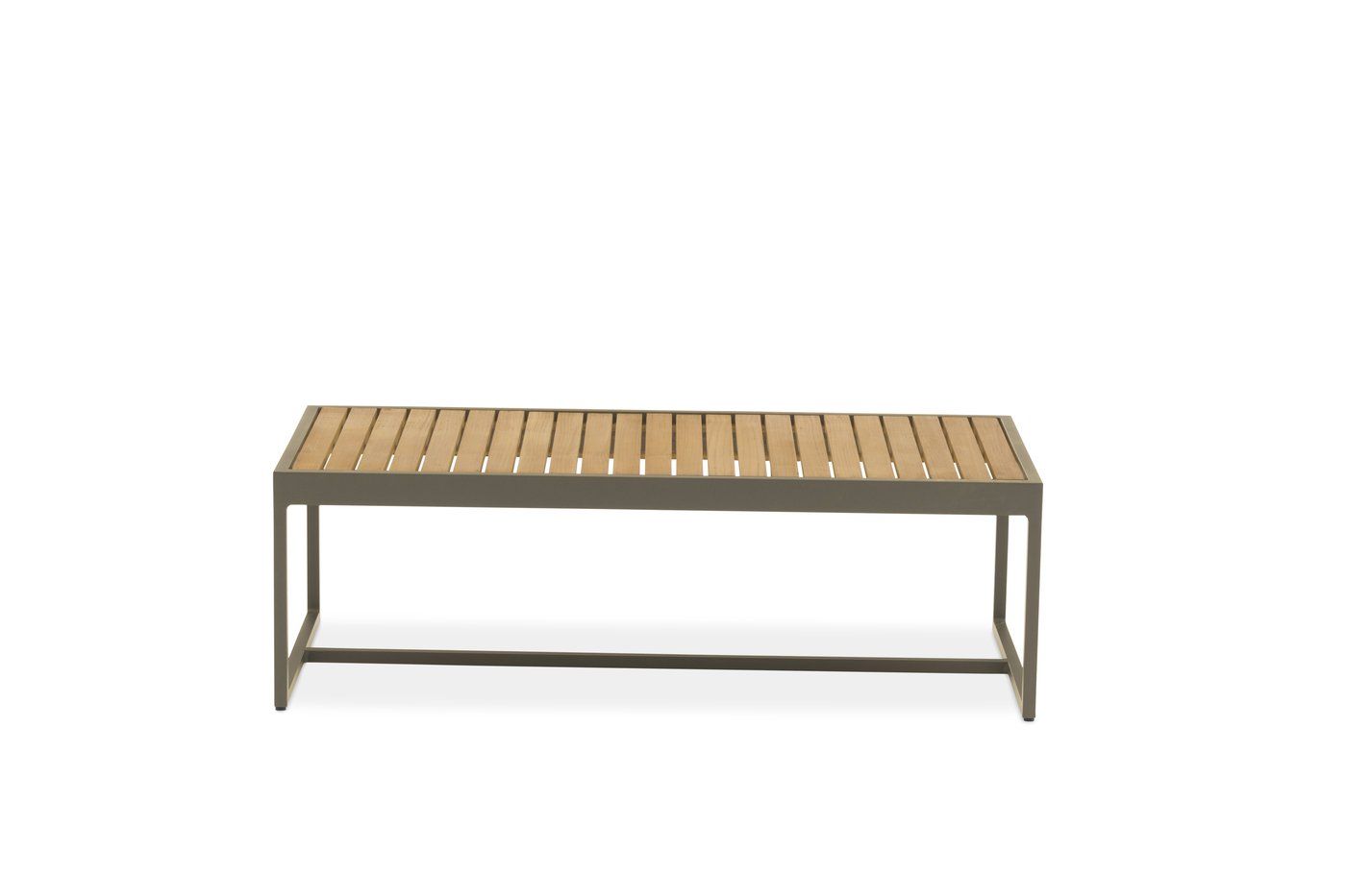 Кофейный стол Amal Brafritid бежевый, антрацит/натуральный, алюминий/тик фото 2