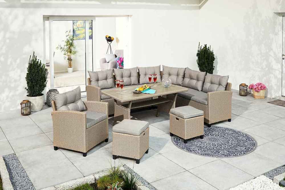 Комплект плетеной мебели AFM-373B Beige фото 1