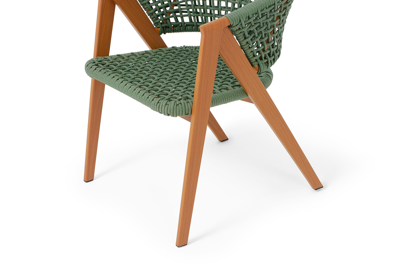 Амстердам плетеный стул из искусственного ротанга, цвет зеленый фото 4