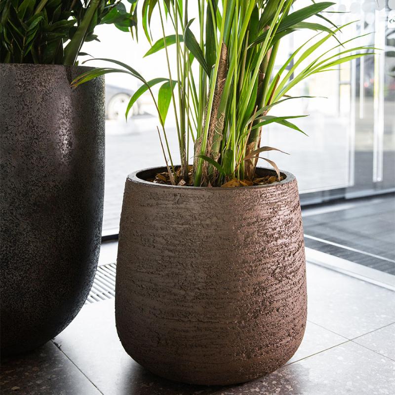 Кашпо Concretika Кратер D60 H50 Erosia фото 2