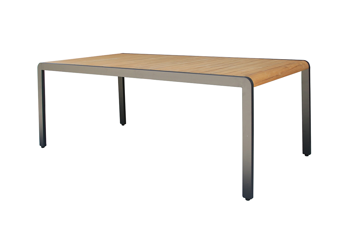 Обеденный стол из алюминия MAYA 200 см темный графит Joygarden фото 2
