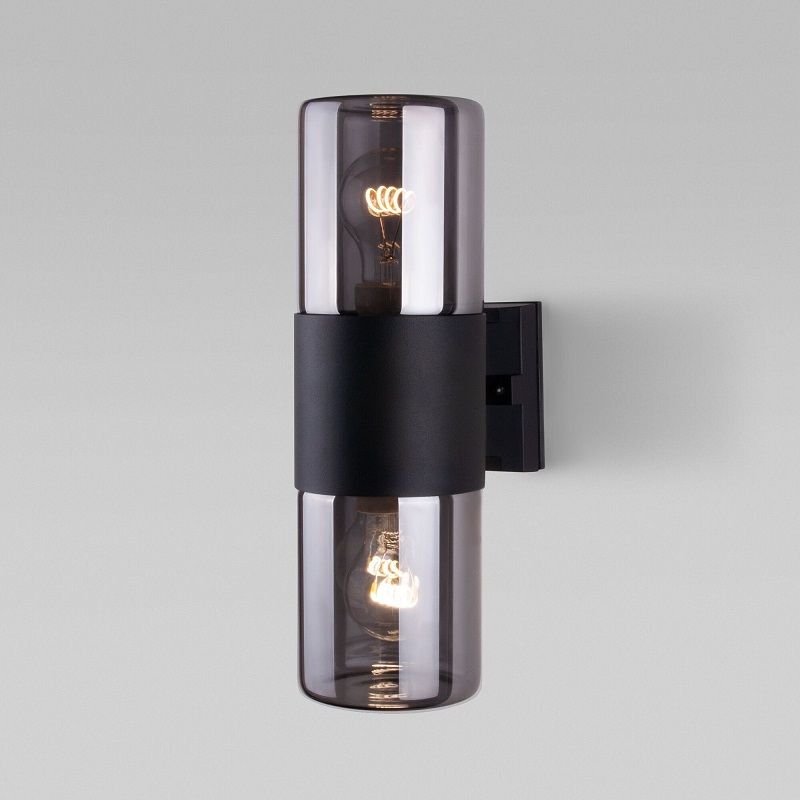 Уличный светильник Elektrostandard Roil IP54 35125/D чёрный/дымчатый плафон фото 1