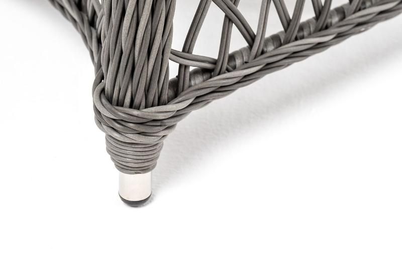 Обеденная группа Эспрессо-80 L 4SIS из искусственного ротанга, цвет графит фото 6