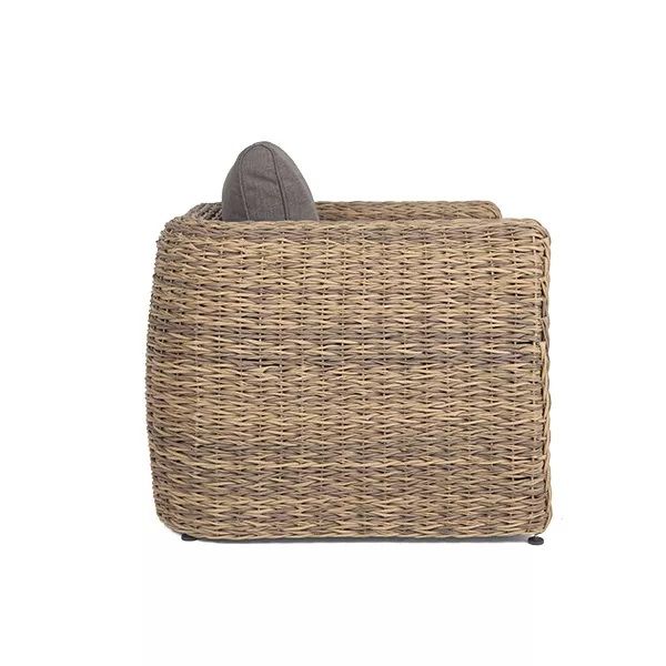 Кресло Кальяри 4SIS из искусственного ротанга (гиацинт), цвет соломенный фото 4