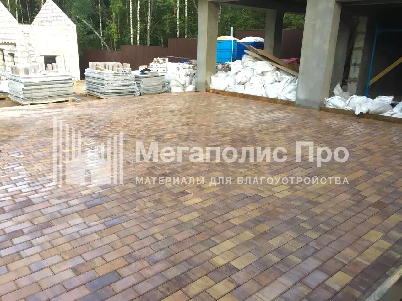 Брусчатка Braer Прямоугольник (кирпич) ColorMix 200х100х60 мм Прайд фото 5