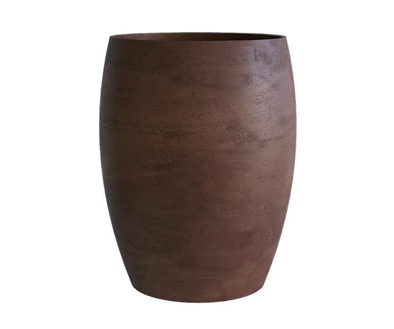 Кашпо Concretika Овал D30 H41 Кофе фото 1