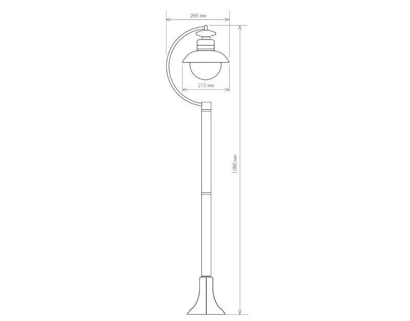 Уличный светильник Elektrostandard Talli F IP44 GL 3002F черный фото 5