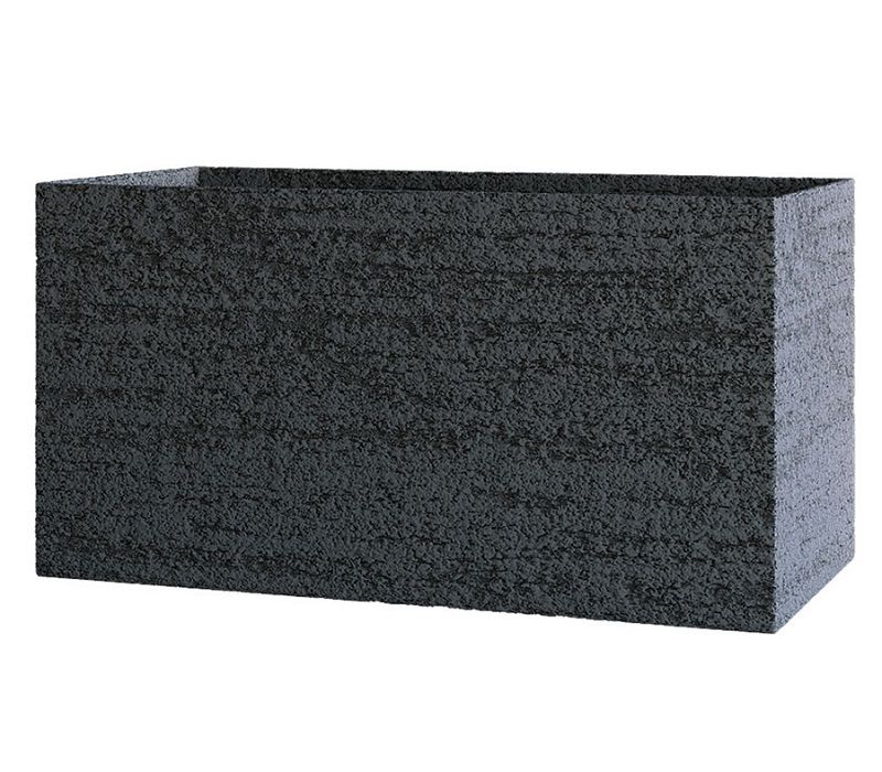 Кашпо Concretika Balcony 40x15x15 Эрозия серый фото 1