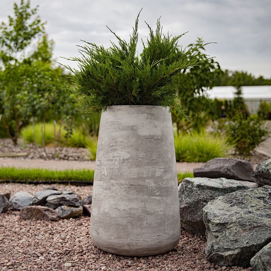 Кашпо Concretika Balcony 40x15x15 Конкрит грей лайт фото 3