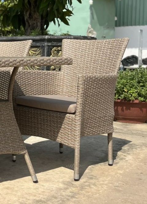 Плетеное кресло AM-196 Beige фото 1
