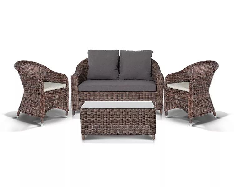 Лаунж-зона Кон Панна С 4SIS из искусственного ротанга, цвет коричневый фото 1