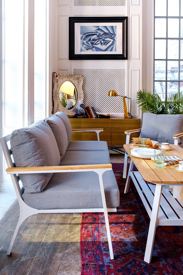 Диванная группа из алюминия CONCORDE L белая Joygarden фото 7