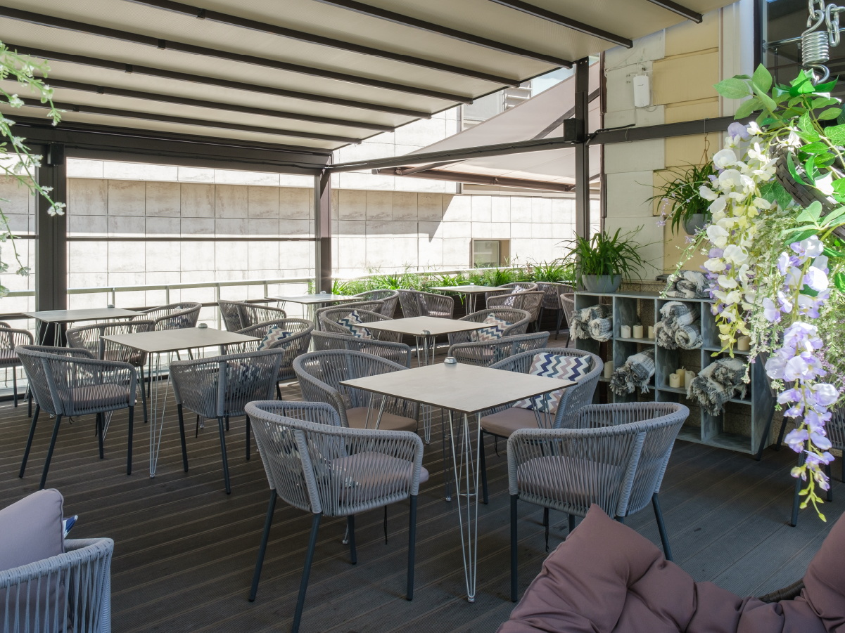 Руссо обеденный стол из HPL квадратный 90х90см, цвет молочный фото 3