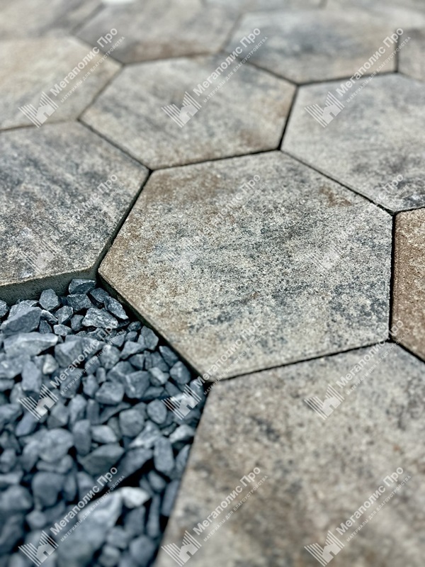 Тротуарная плитка Выбор Соты - Б.3.Ш.6 60 мм Листопад Песчаник фото 2