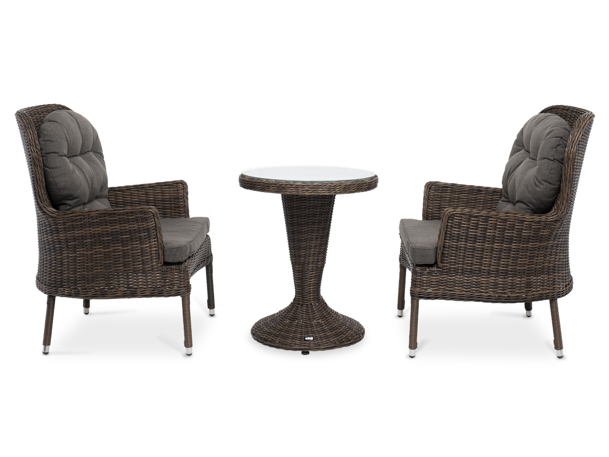 Алиса кофейный комплект из искусственного ротанга, цвет коричневый фото 2