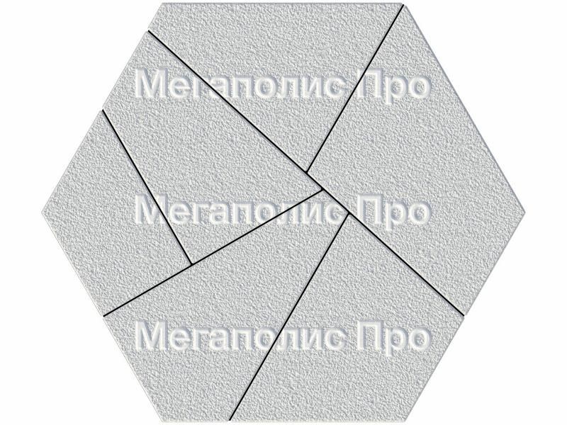 Тротуарная плитка Выбор Оригами Б.4.Фсм.8 80 мм Белый Гранит фото 3
