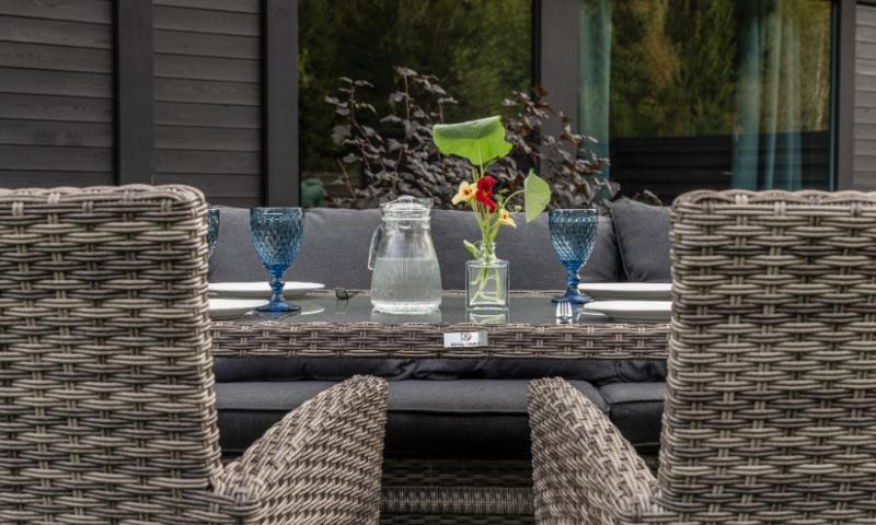 Угловой комплект Zorro Plus Double Royal Family из искусственного ротанга, цвет серый фото 5