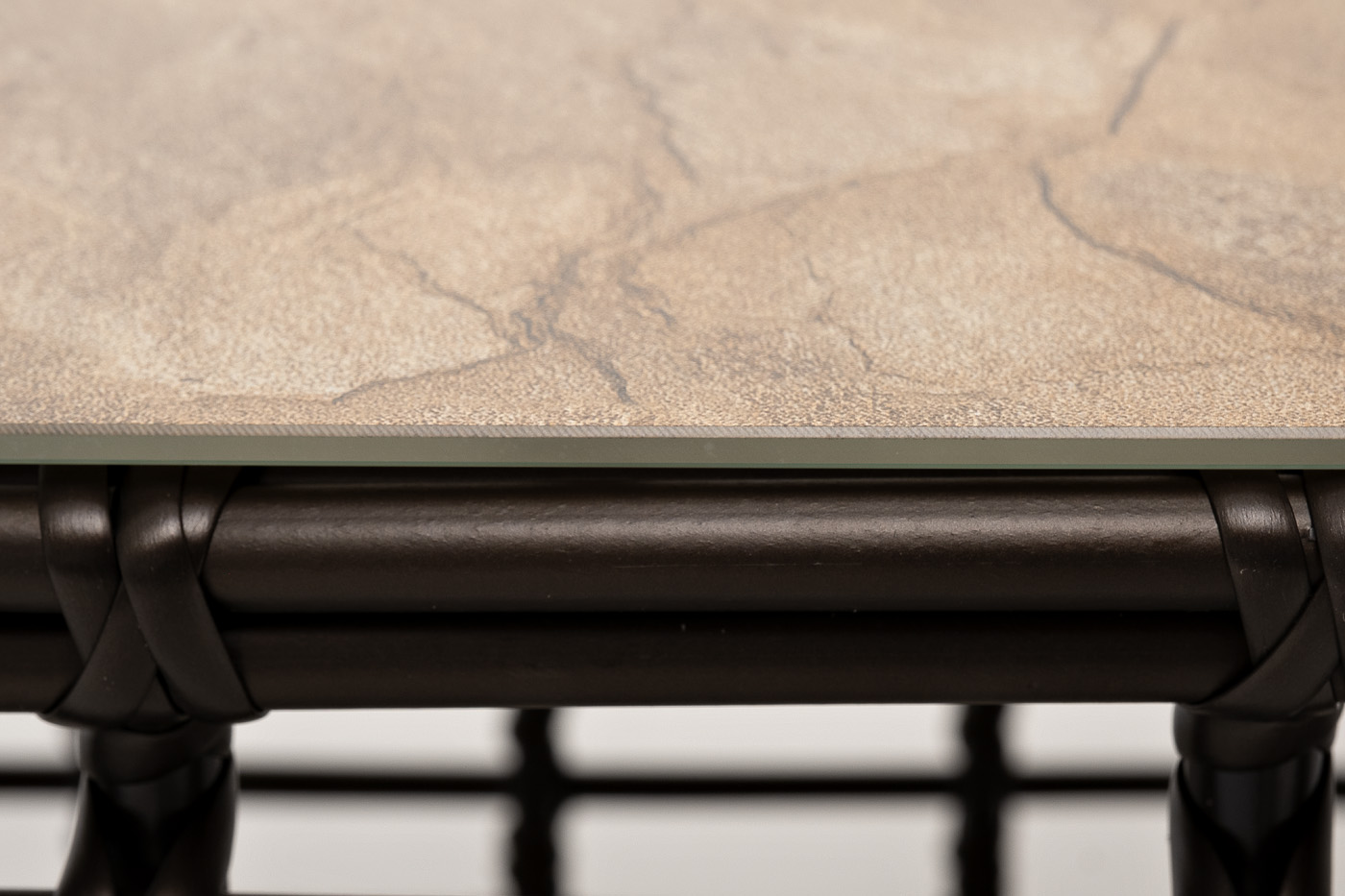 Ницца журнальный столик из искусственного ротанга, цвет бронзовый фото 5