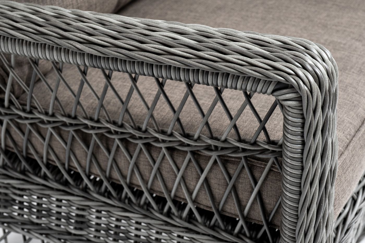 Кресло Гранд Латте 4SIS из искусственного ротанга, цвет графит фото 4