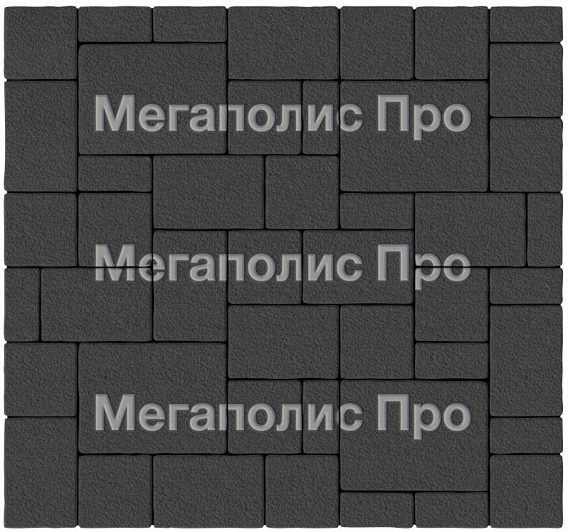 Тротуарная плитка Выбор Мюнхен Б.2. Фсм.6 60 мм гранит Черный фото 3