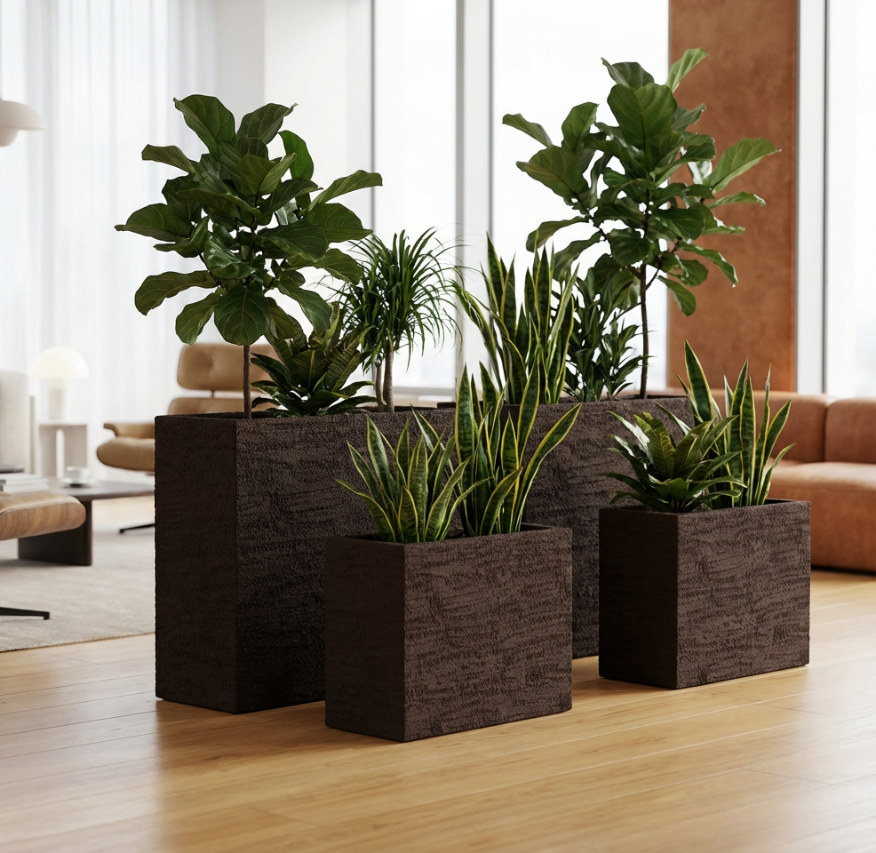 Кашпо Concretika Balcony 40x15x15 Erosia фото 1