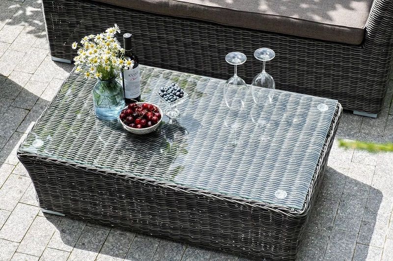 Журнальный столик Капучино 4SIS из искусственного ротанга, цвет графит фото 7