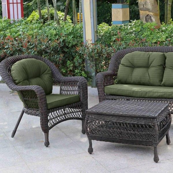 Плетеный комплект для отдыха LV-520BG Brown/Green фото 3