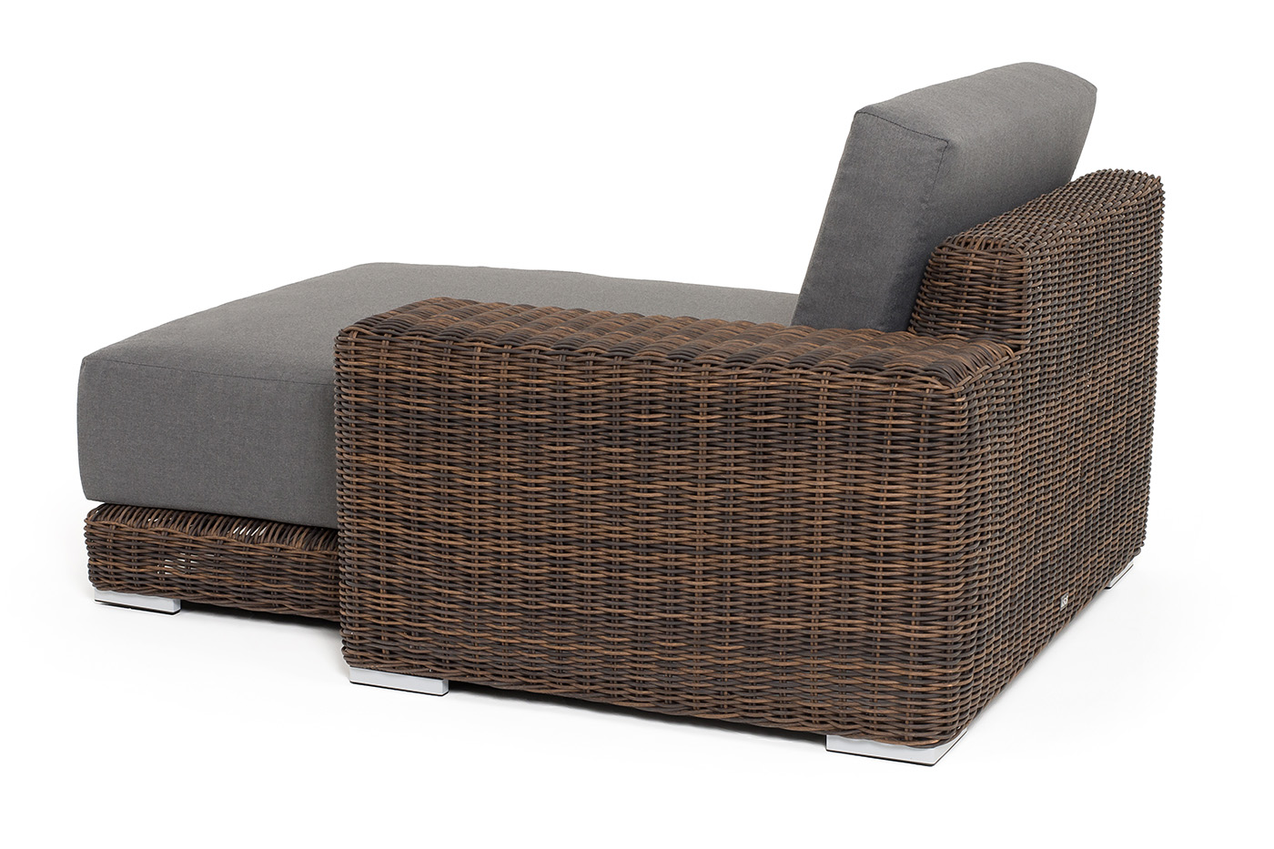 Капри кушетка из искусственного ротанга, цвет коричневый фото 4