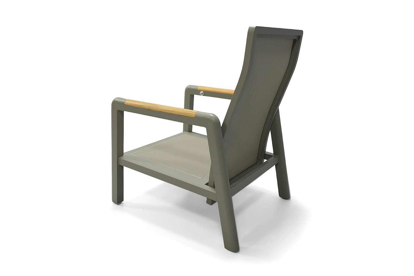 Бари кресло, каркас алюминий, цвет светло-серый фото 5