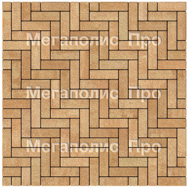 Тротуарная плитка Выбор Паркет Б.4.П.6 Листопад Гранит Сахара фото 3