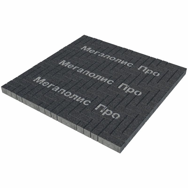 Тротуарная плитка Выбор Паркет Б.4.П.6 Стоунмикс Черный фото 2