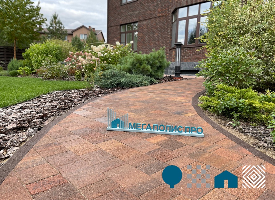 Покрытие из тротуарной плитки с эффектом колормикс — смешение оттенков