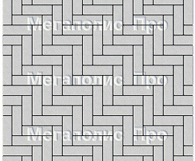 Тротуарная плитка Выбор Паркет Б.4.П.6 Стандарт Белый