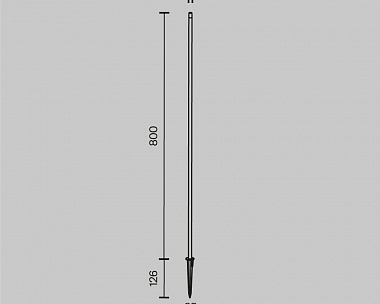Ландшафтный светильник Spear Maytoni O441FL-L1GF3K1 цвет Графит