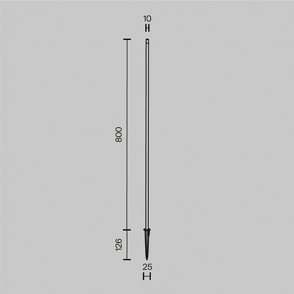 Ландшафтный светильник Spear Maytoni O441FL-L1GF3K1 цвет Графит фото 6