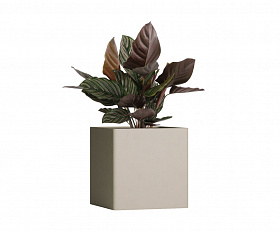 Кашпо Concretika Qadro 50x50x50 Dune