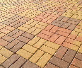 Тротуарная плитка Прямоугольник Arbet 60 мм ColorMix Барселона