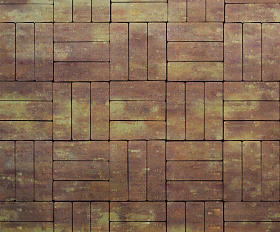 Тротуарная плитка Artstein Паркет 60 мм Color Mix Порто