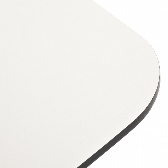 Верона журнальный стол из HPL 120х65, H40, каркас белый муар, цвет столешницы молочный фото 5