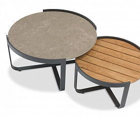 Кофейный комплект Boden Brafritid антрацит, алюминий/тик