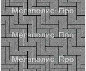 Тротуарная плитка Выбор Паркет Б.4.П.6 Серый Гранит