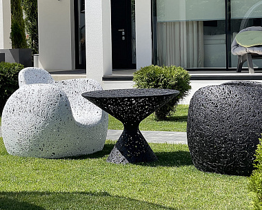 Кресло Vitgarden Stellar Chair Bianco из базальта, цвет белый