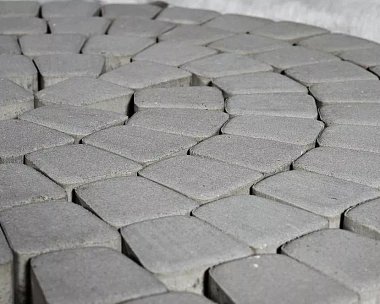 Тротуарная плитка Braer Классико круговая 60 мм. Серый