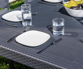 Обеденный комплект July L Royal Family из пластика, цвет графит