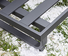 Лаунж-зона Adrian Royal Family с угловым диваном из алюминия