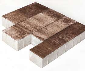 Тротуарная плитка Выбор Паркет мультиформатный Б.9.Псм.8 80 мм Листопад Хаски