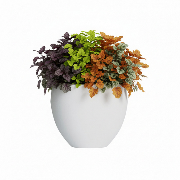 Кашпо Concretika Гира D50H43 Снежный фото 6