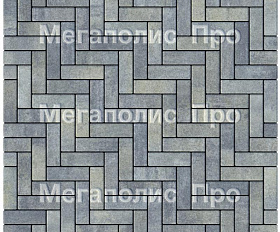 Тротуарная плитка Выбор Паркет Б.4.П.6 Искусственный камень Габбро