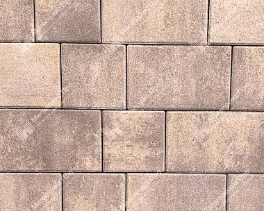 Тротуарная плитка Выбор Старый город Листопад 1Ф.6 60 мм Розовый песок