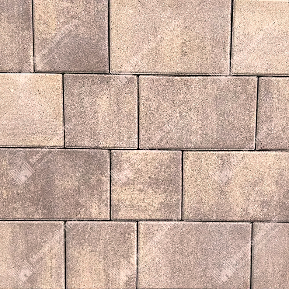 Тротуарная плитка Выбор Старый город Листопад 1Ф.6 60 мм Розовый песок фото 2